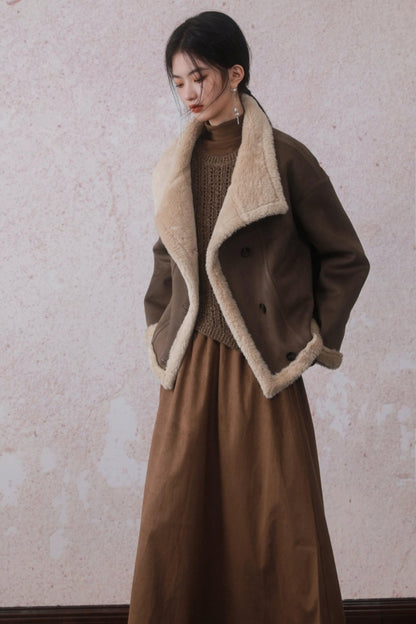 Thick Eco Fur Coat