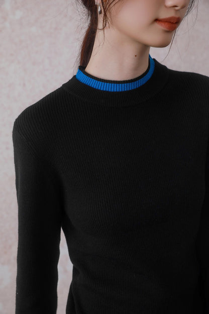 Two-Tone Knitted Jumper