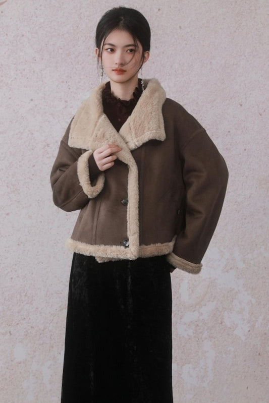 Thick Eco Fur Coat