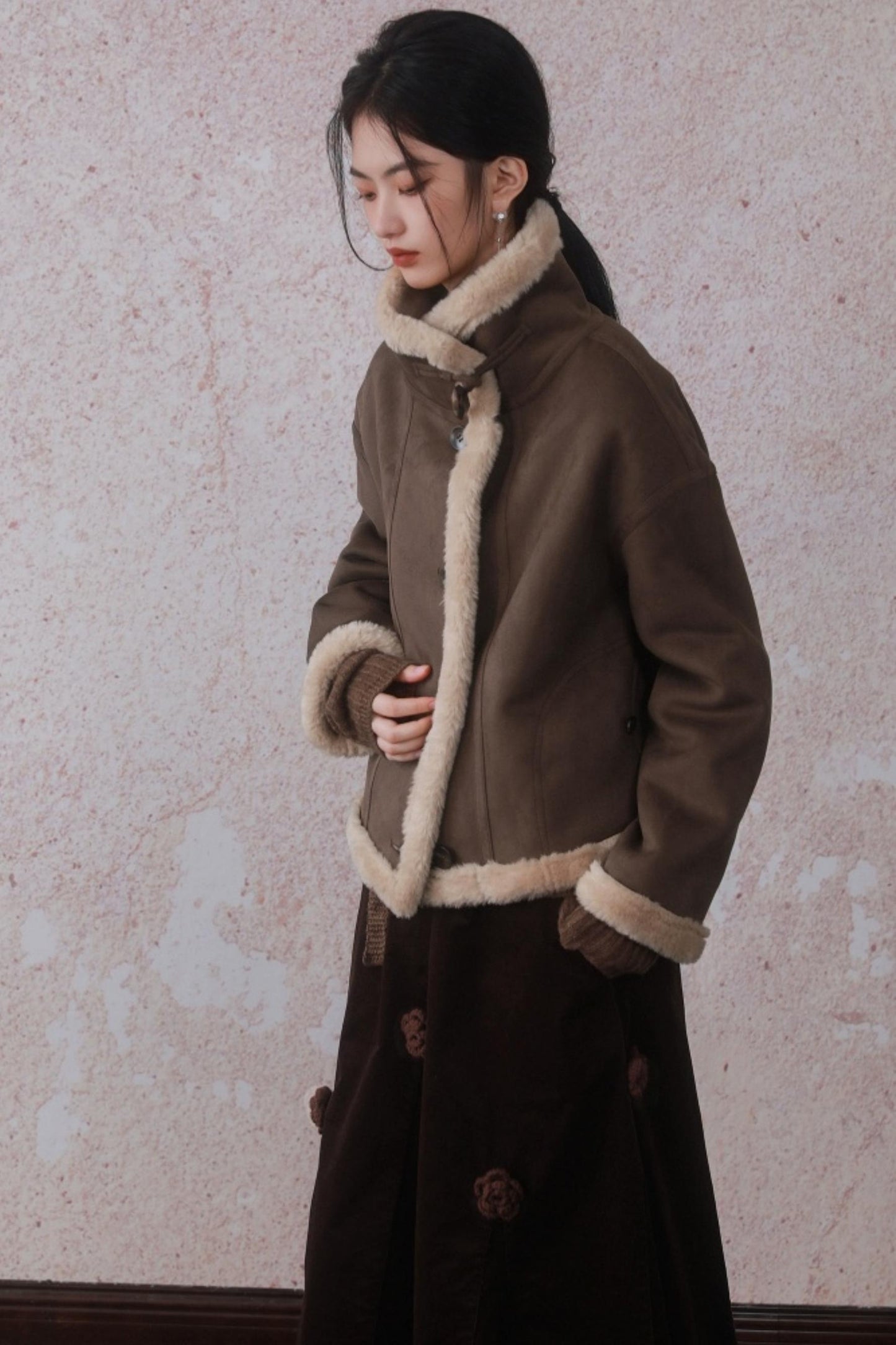 Thick Eco Fur Coat