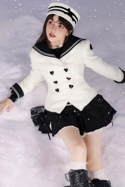 Mink Velvet Sailor Jacket