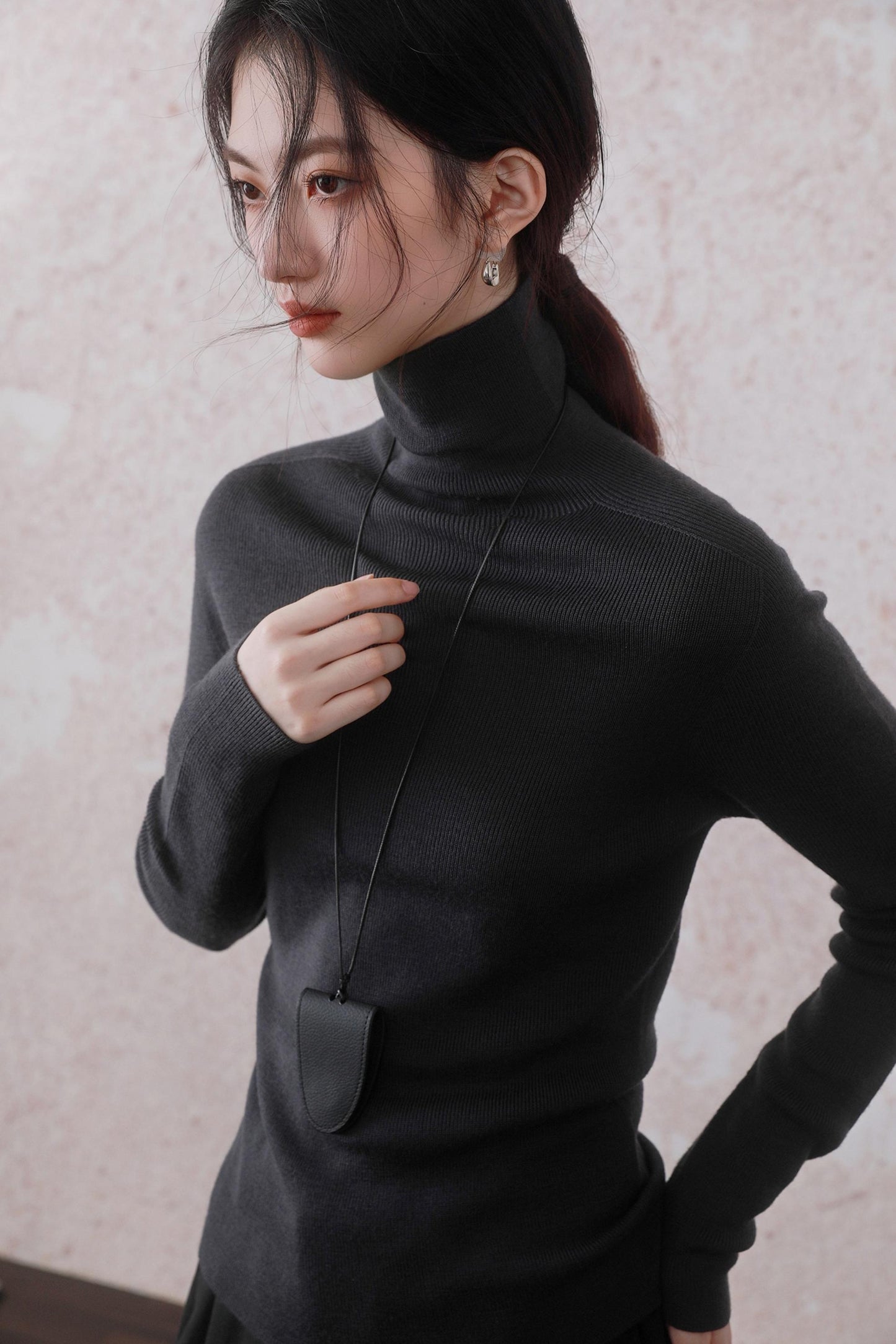 Simple Turtleneck Top