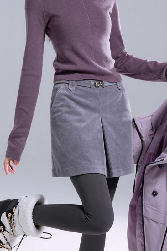 Misty Gray Purple Versatile Skirt