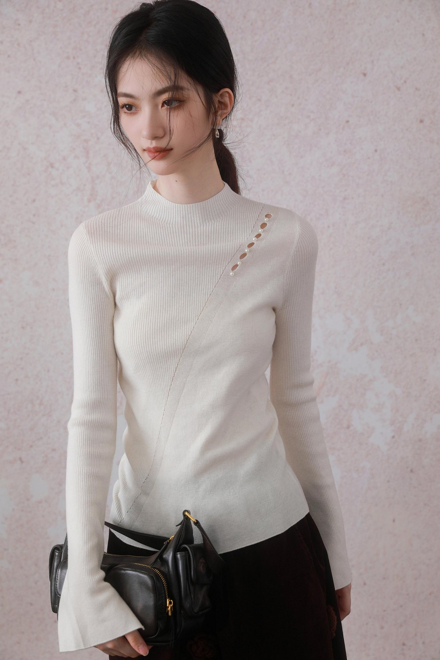 Design Cut Knitted Top