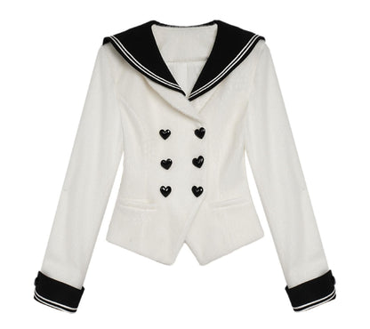 Mink Velvet Sailor Jacket