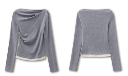 Long-Sleeve Asymmetric T-Shirt