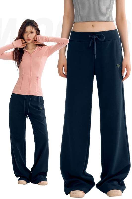 Draped Bootcut Sports Pants