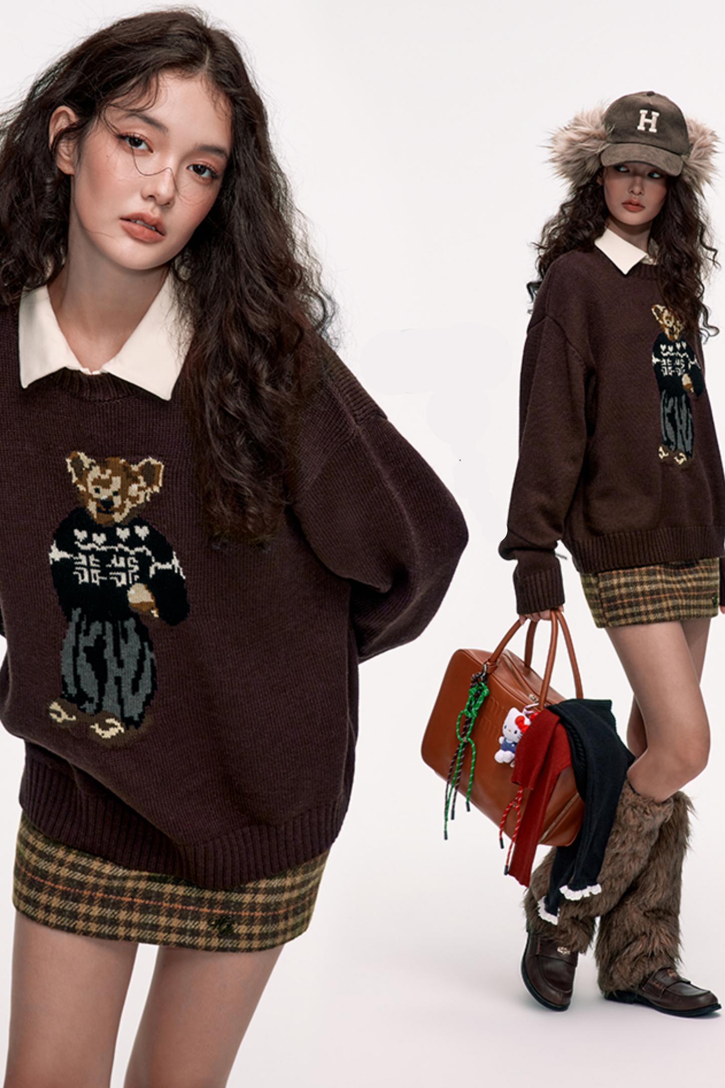 Cartoon Pattern Loose Sweater