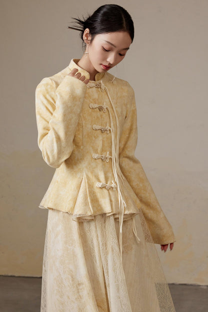 Lace Fairy Cheongsam Coat Set-Up