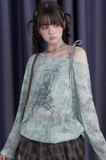 Sun Protection Peplum Blouse Set-Up