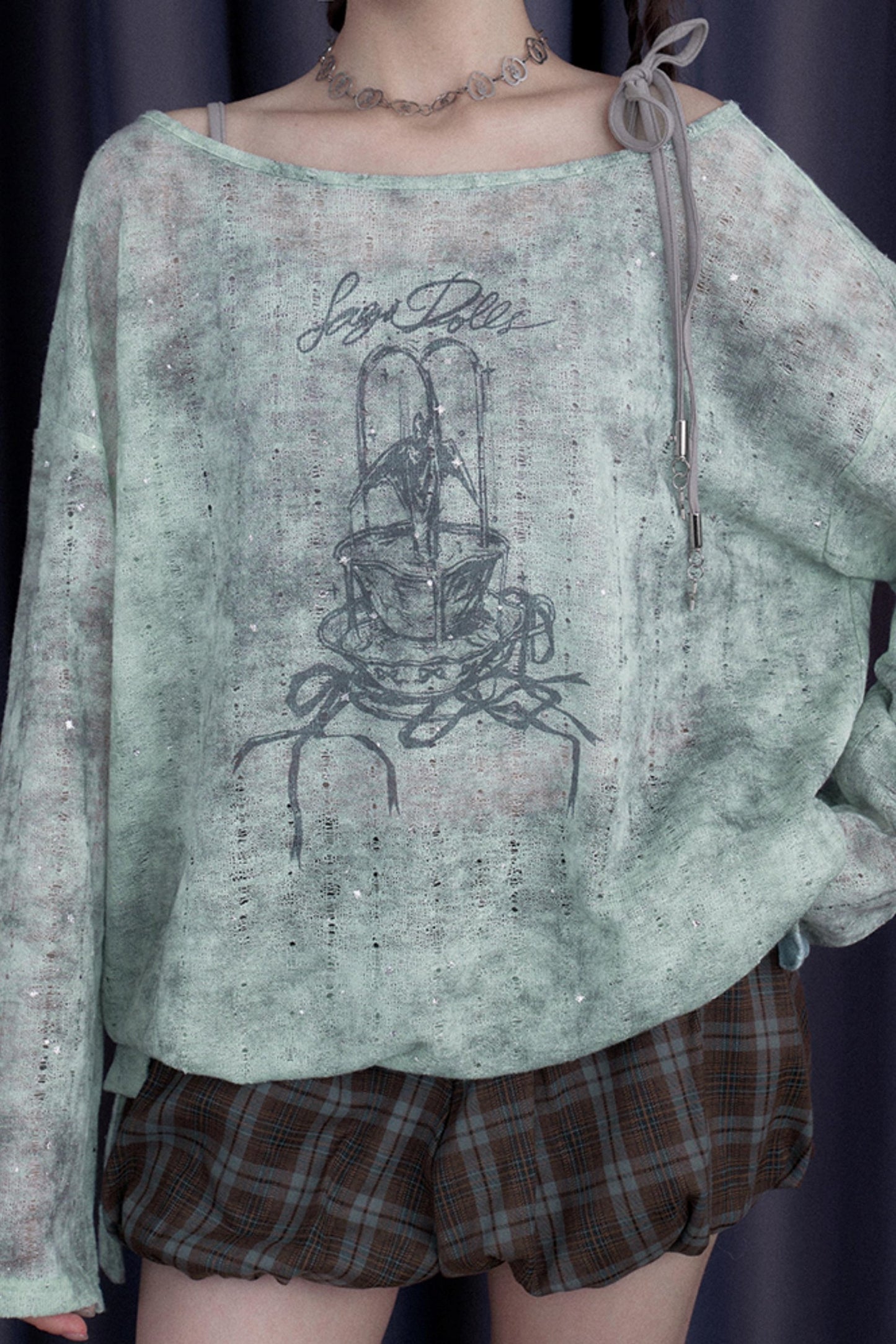 Sun Protection Peplum Blouse Set-Up