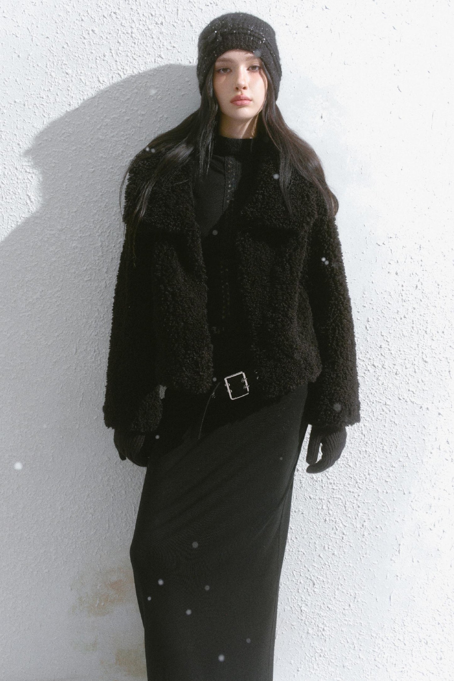 Big Lapel Velvet Fur Jacket