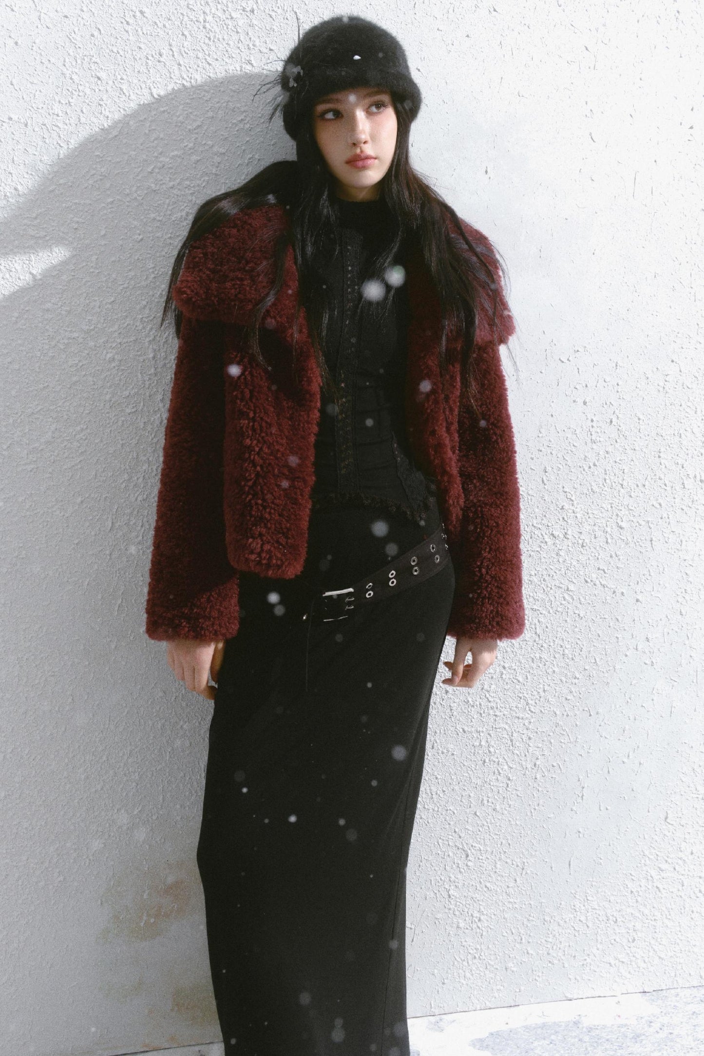 Big Lapel Velvet Fur Jacket