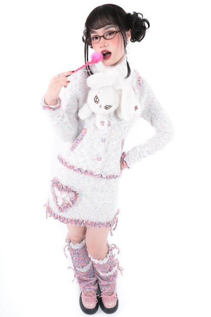 White Rabbit Demon Warm Doll Scarf