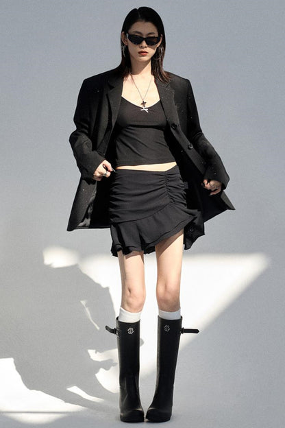 Elegant Ruffle Design Skirt