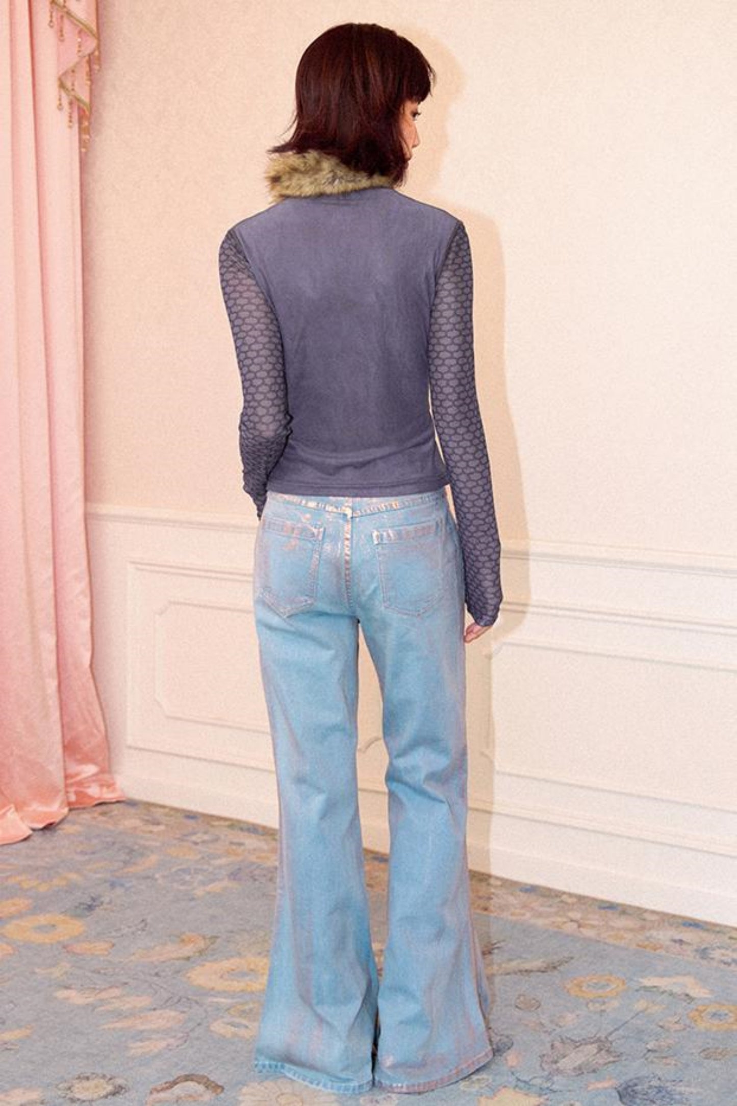 Distressed Light Blue Pants