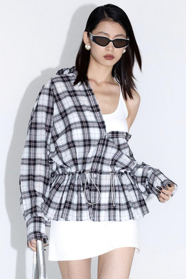 Check Pattern Loose Fit Shirt