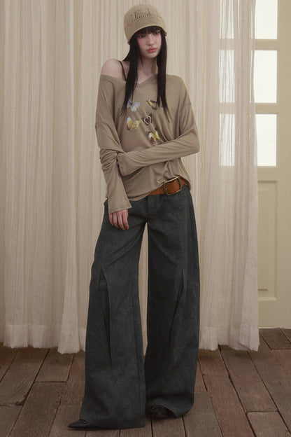 Sweet Loose Wide Leg Jeans