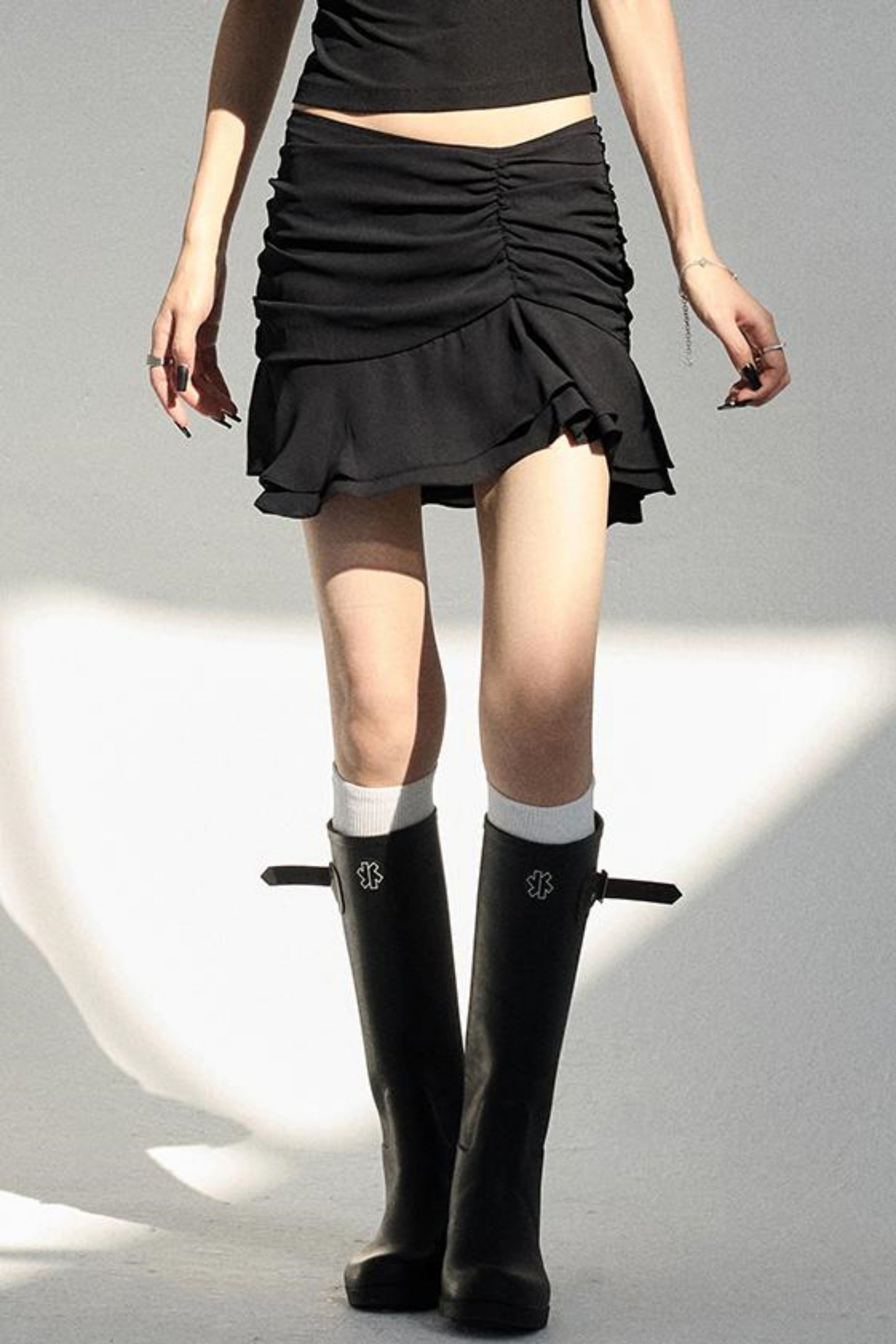 Elegant Ruffle Design Skirt