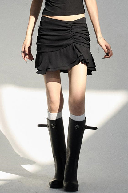 Elegant Ruffle Design Skirt