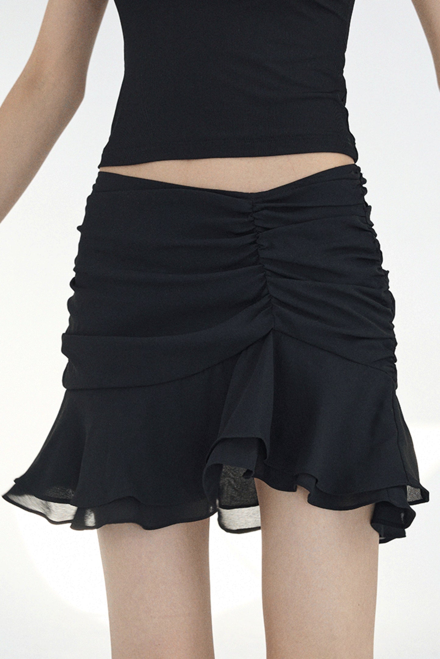 Elegant Ruffle Design Skirt