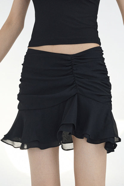 Elegant Ruffle Design Skirt