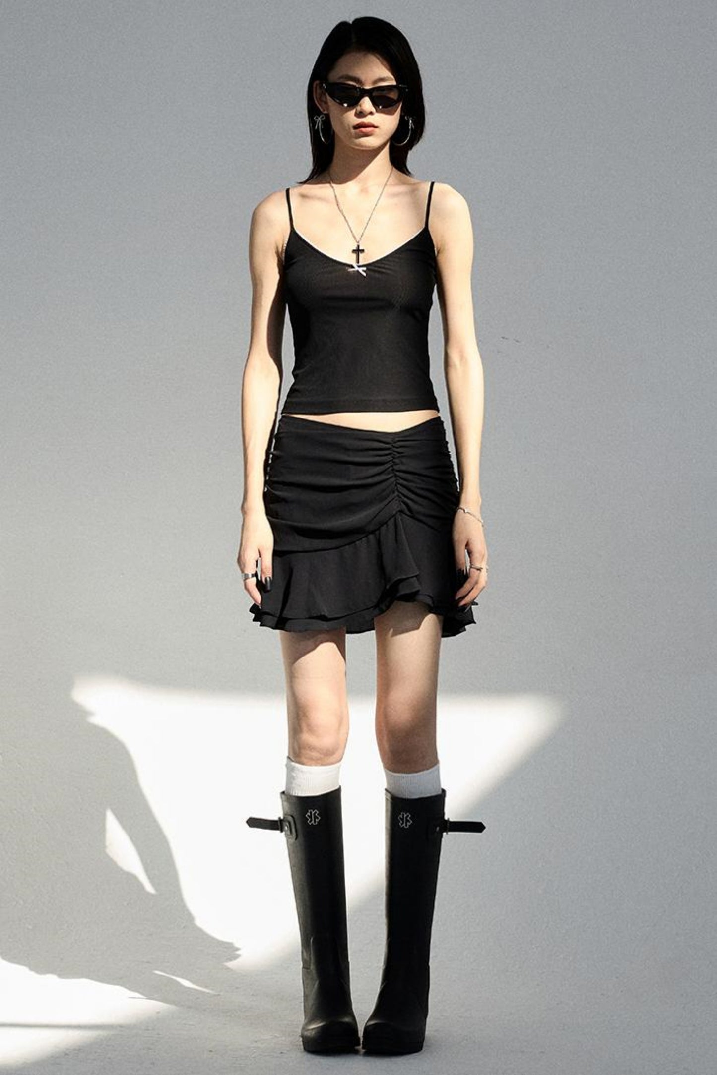 Elegant Ruffle Design Skirt