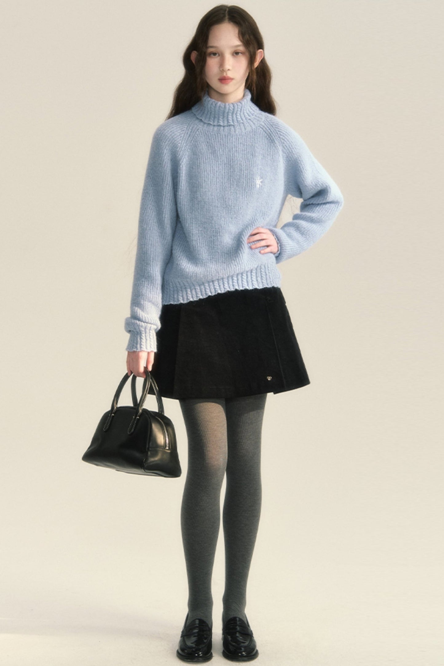 Lazy Wool High Neck Pullover