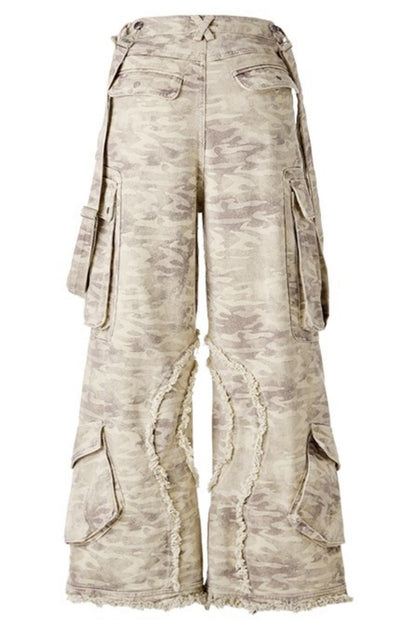 Camouflage Multi-Pocket Cargo Overalls