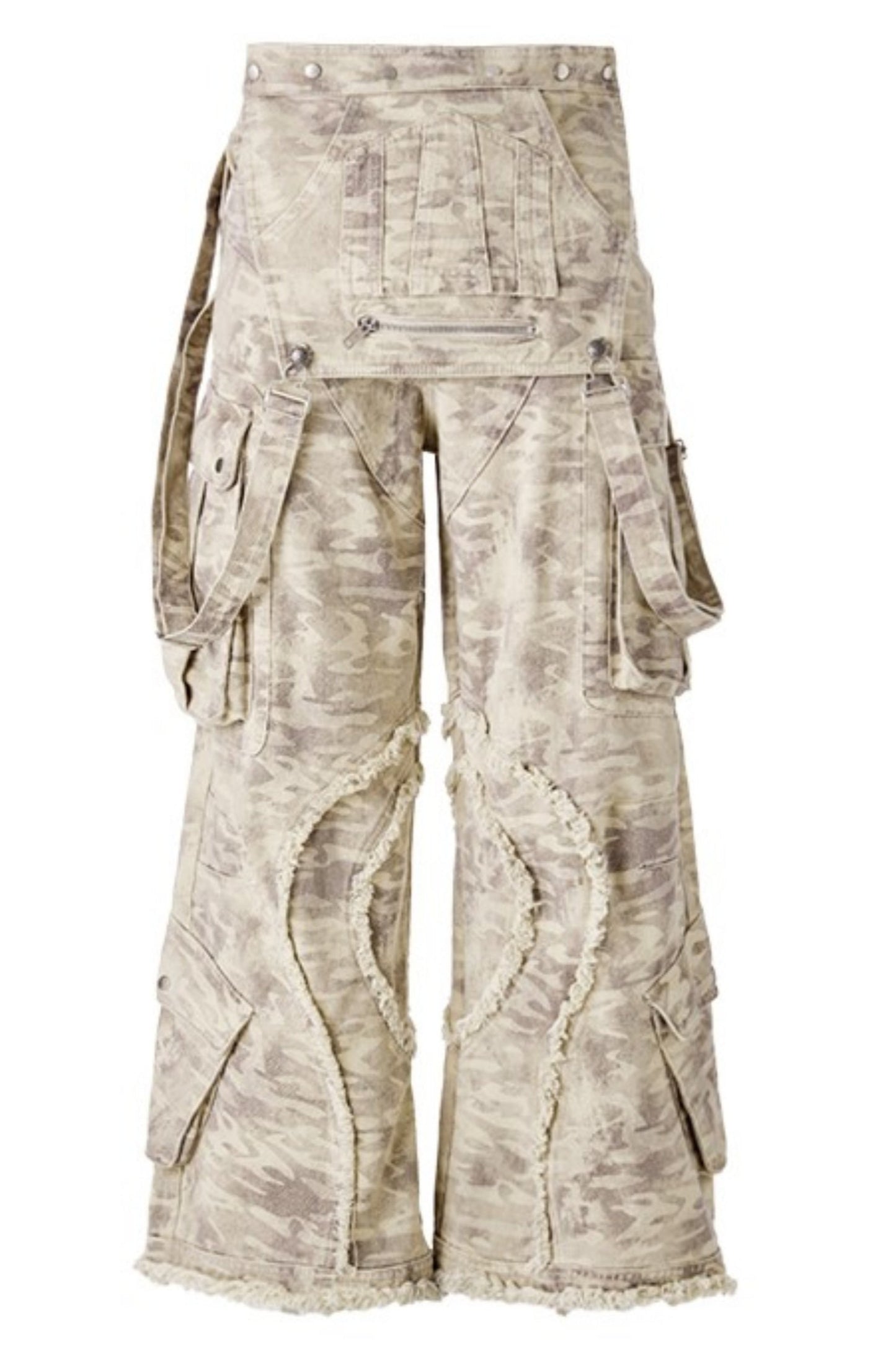 Camouflage Multi-Pocket Cargo Overalls