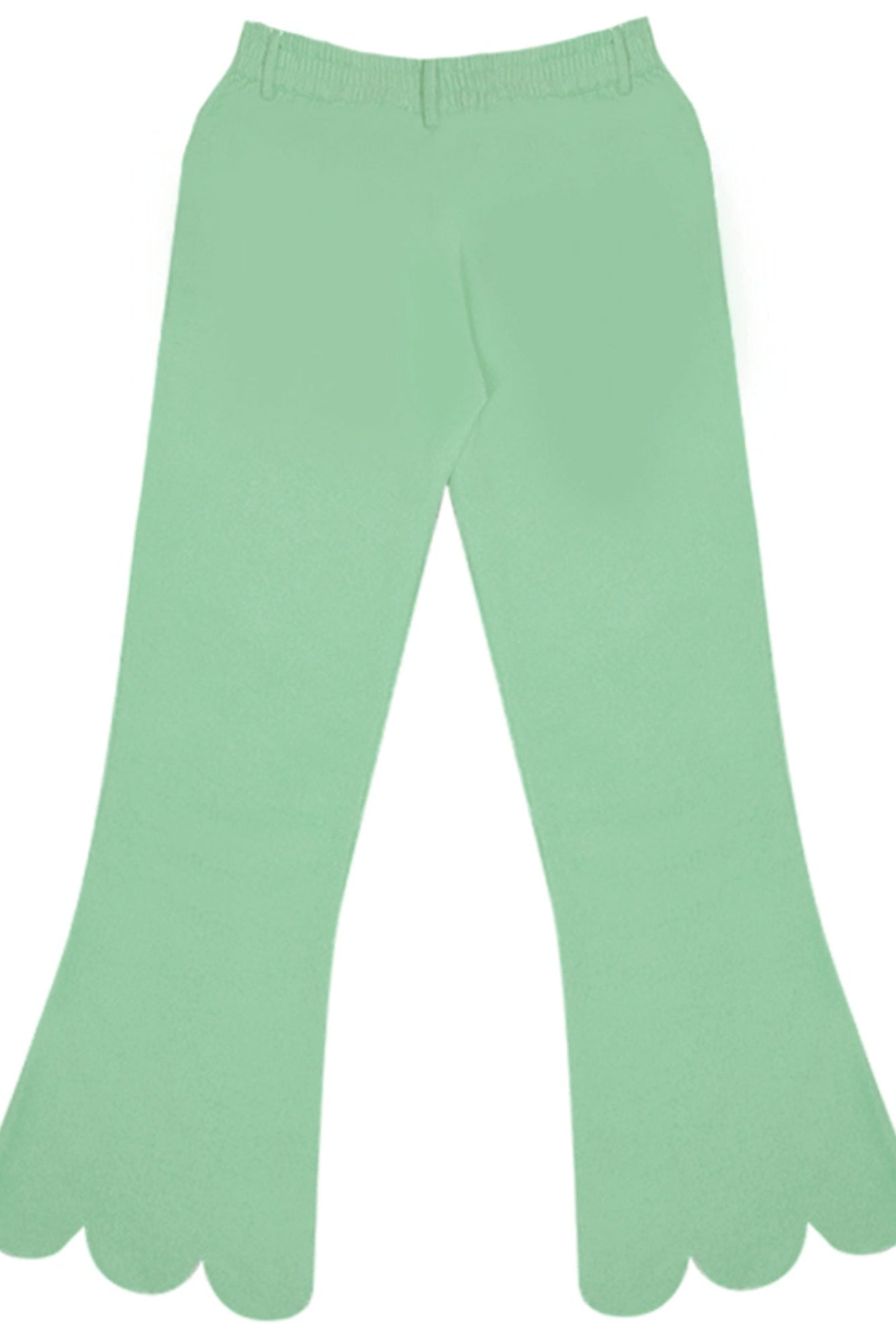 Petal Hem Flared Pants