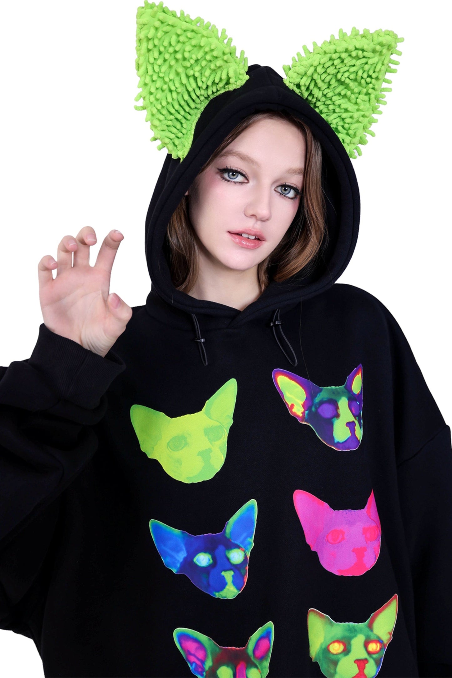 Sphinx Cat Ear Hoodie