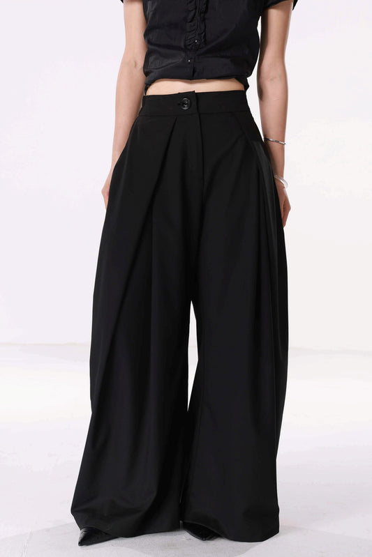 Drape Wide Leg Trousers