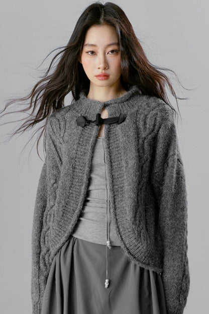 Niche Wool Cable Knit Jacket