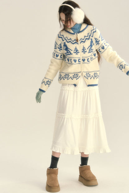 Nordic Fair Isle Knit Cardigan