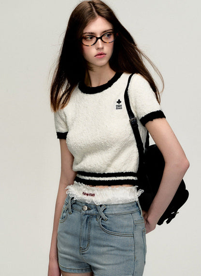 Plaster White Knitted Top