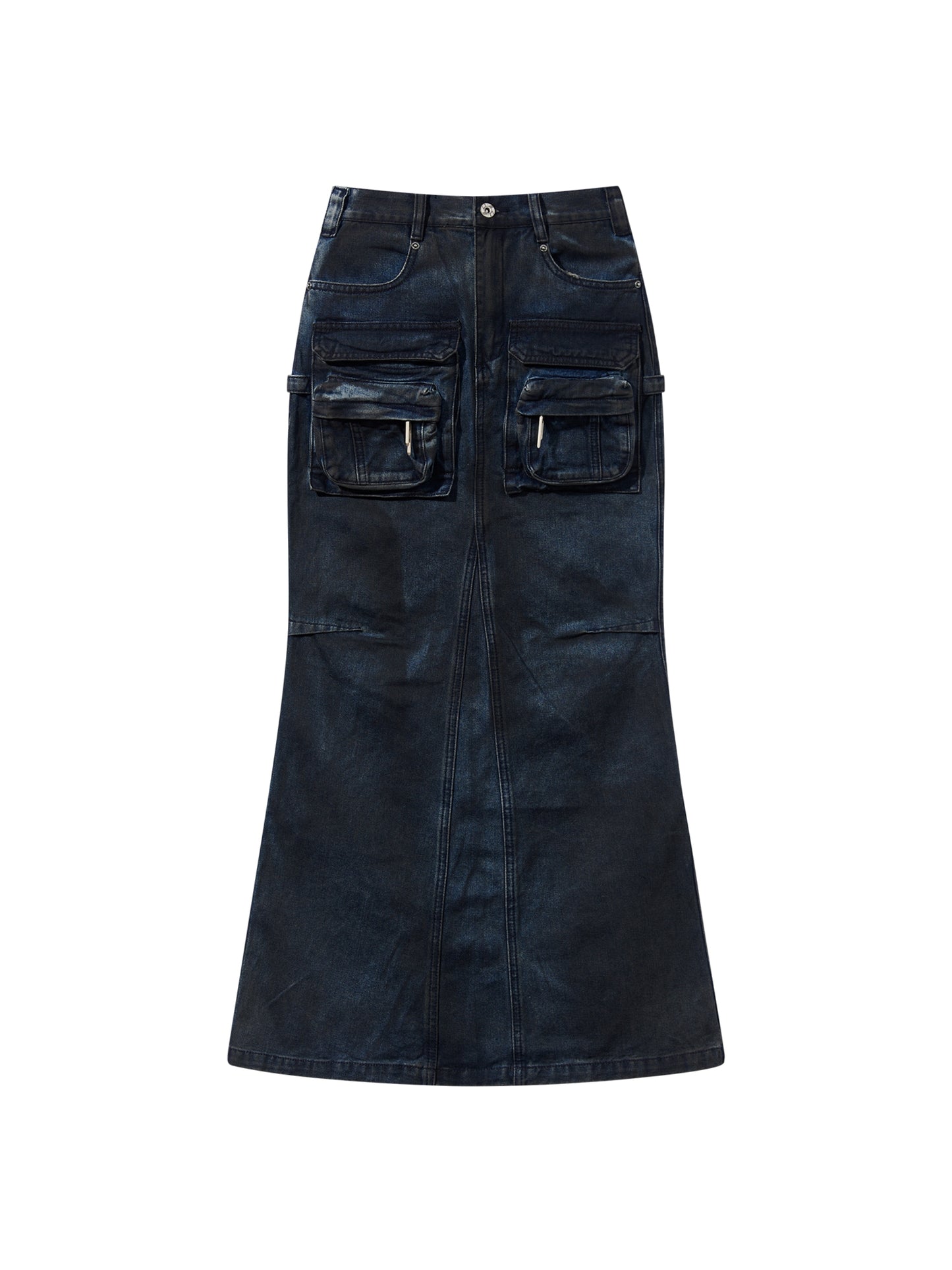 Aged Slim Fishtail Skirt
