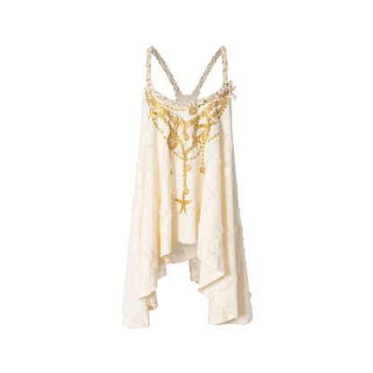 Hippie Star Foil Loose Strap Vest