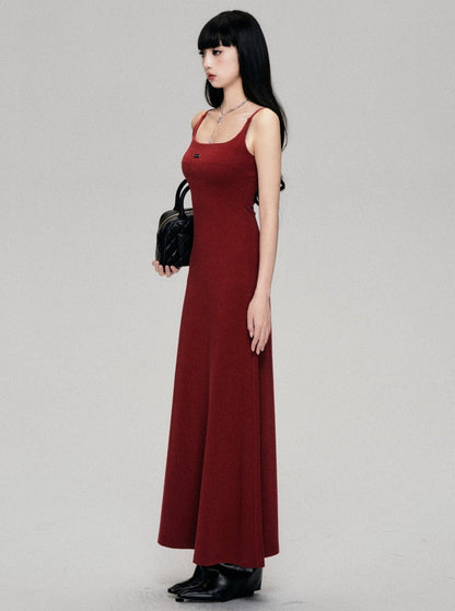 Fragile Red Slip Dress