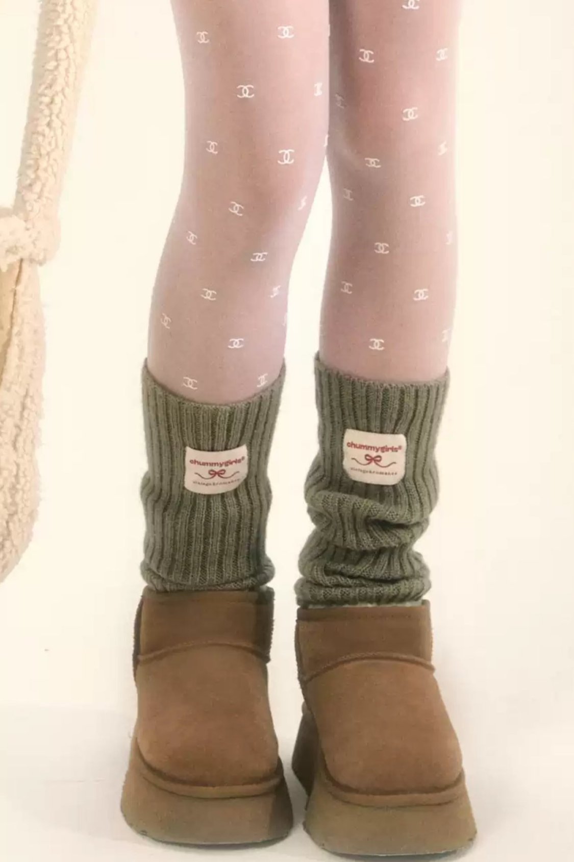 Sweet Solid Color Knit Socks