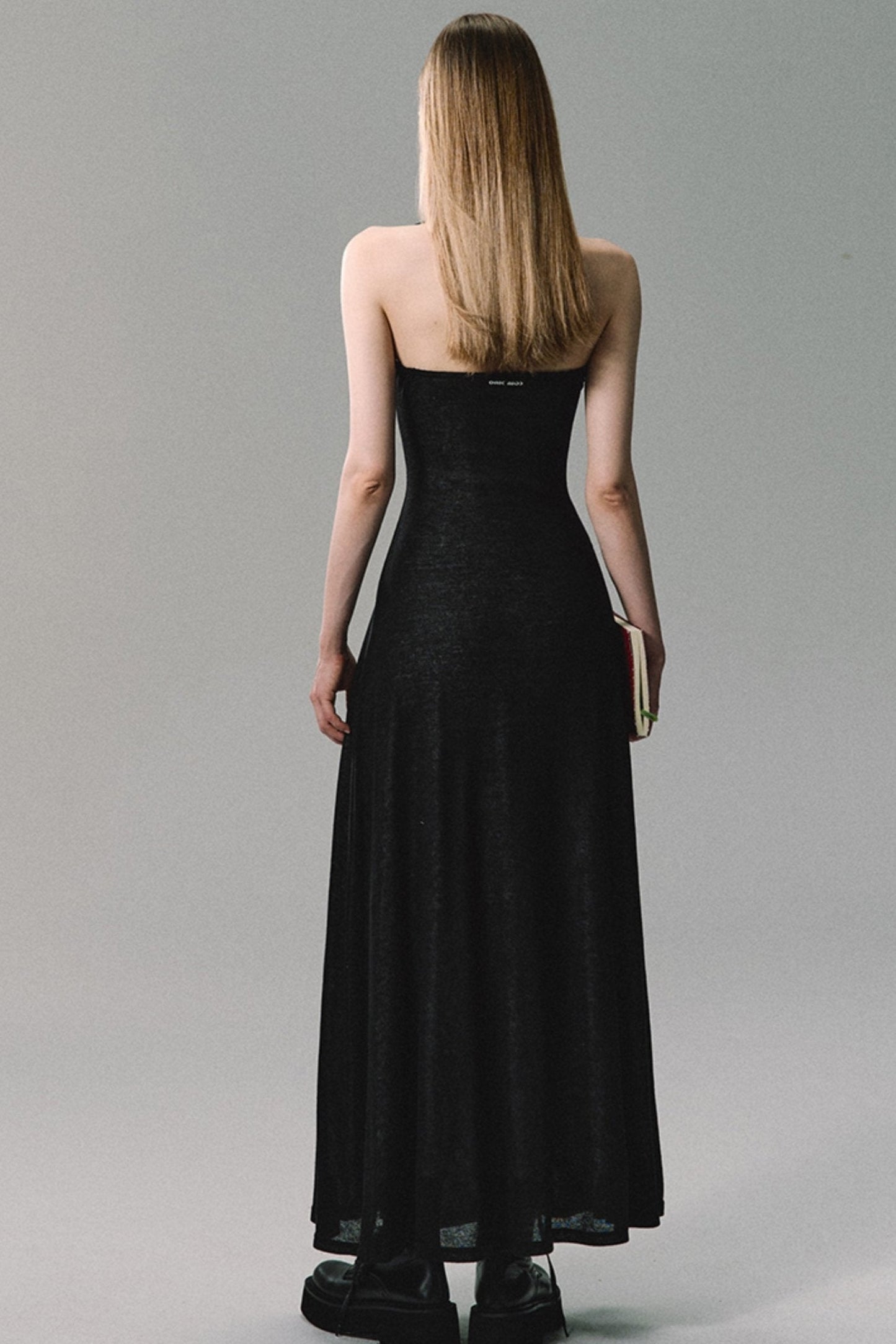 Nile Gardens Black Maxi Dress