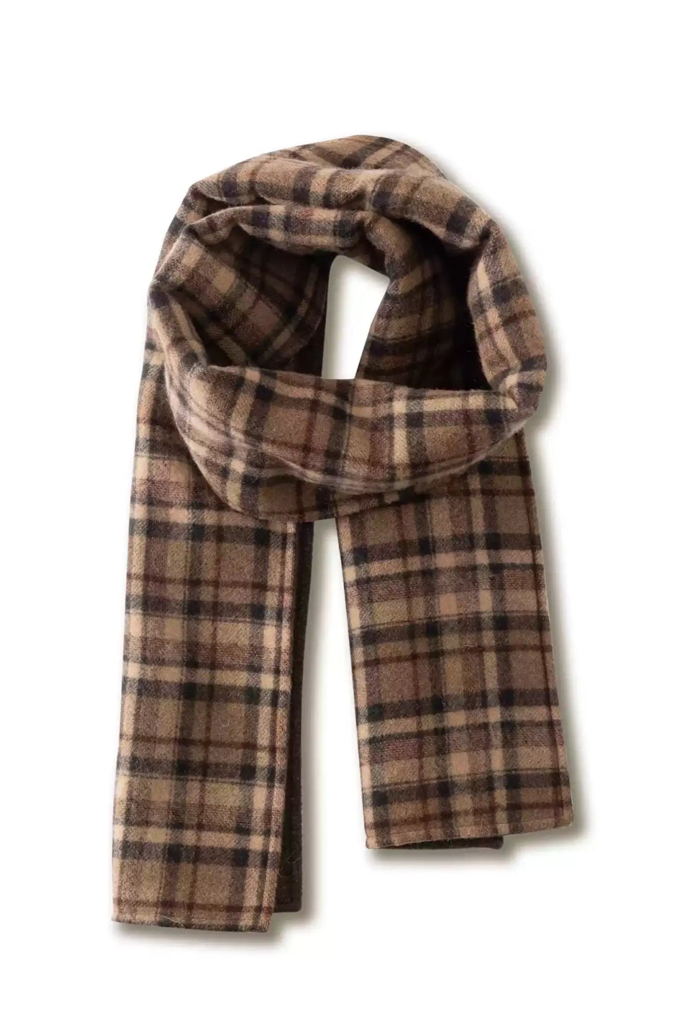 Wool Collegiate Pattern Scarf