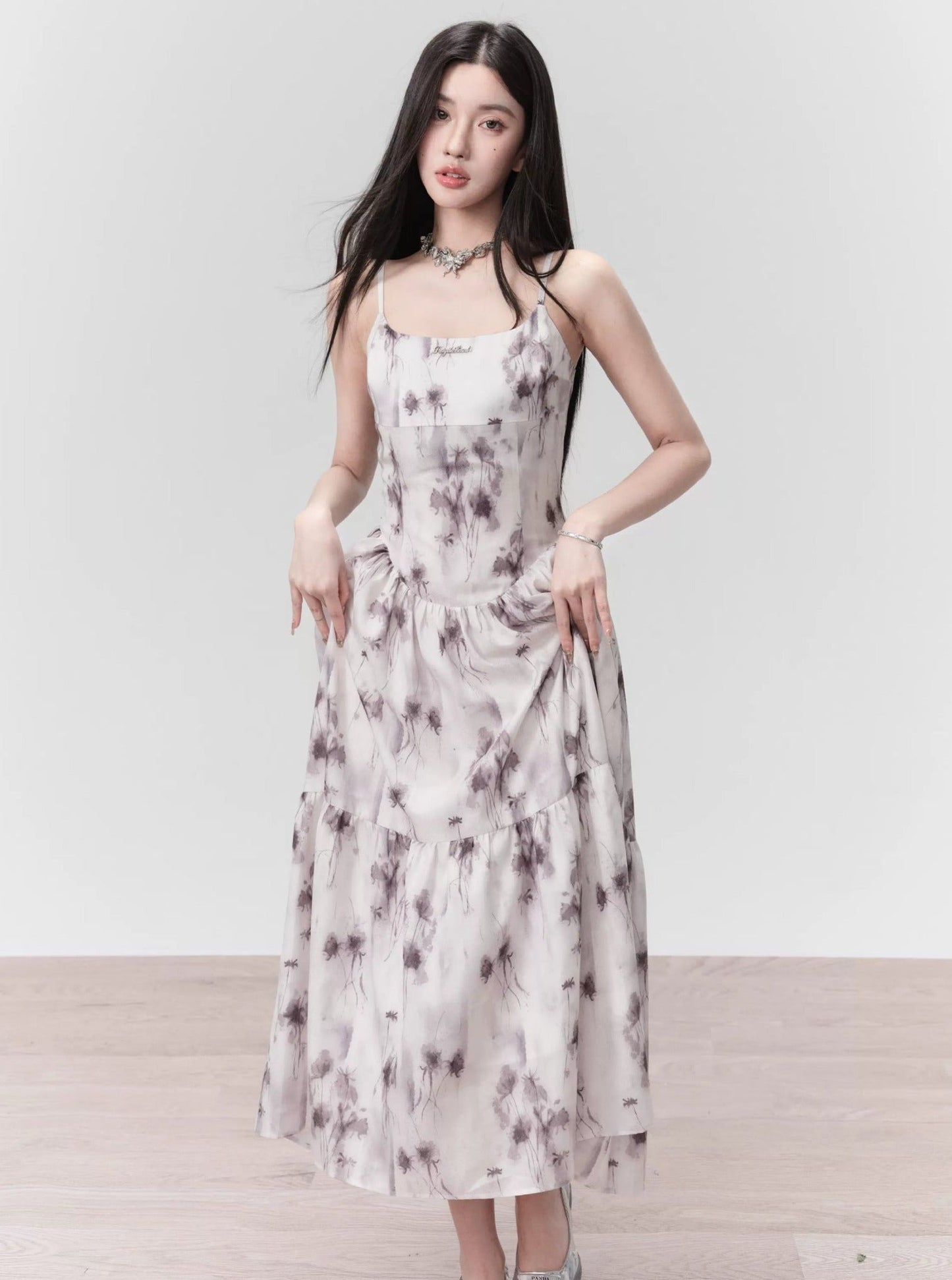 Rain Smudge Rose Dress