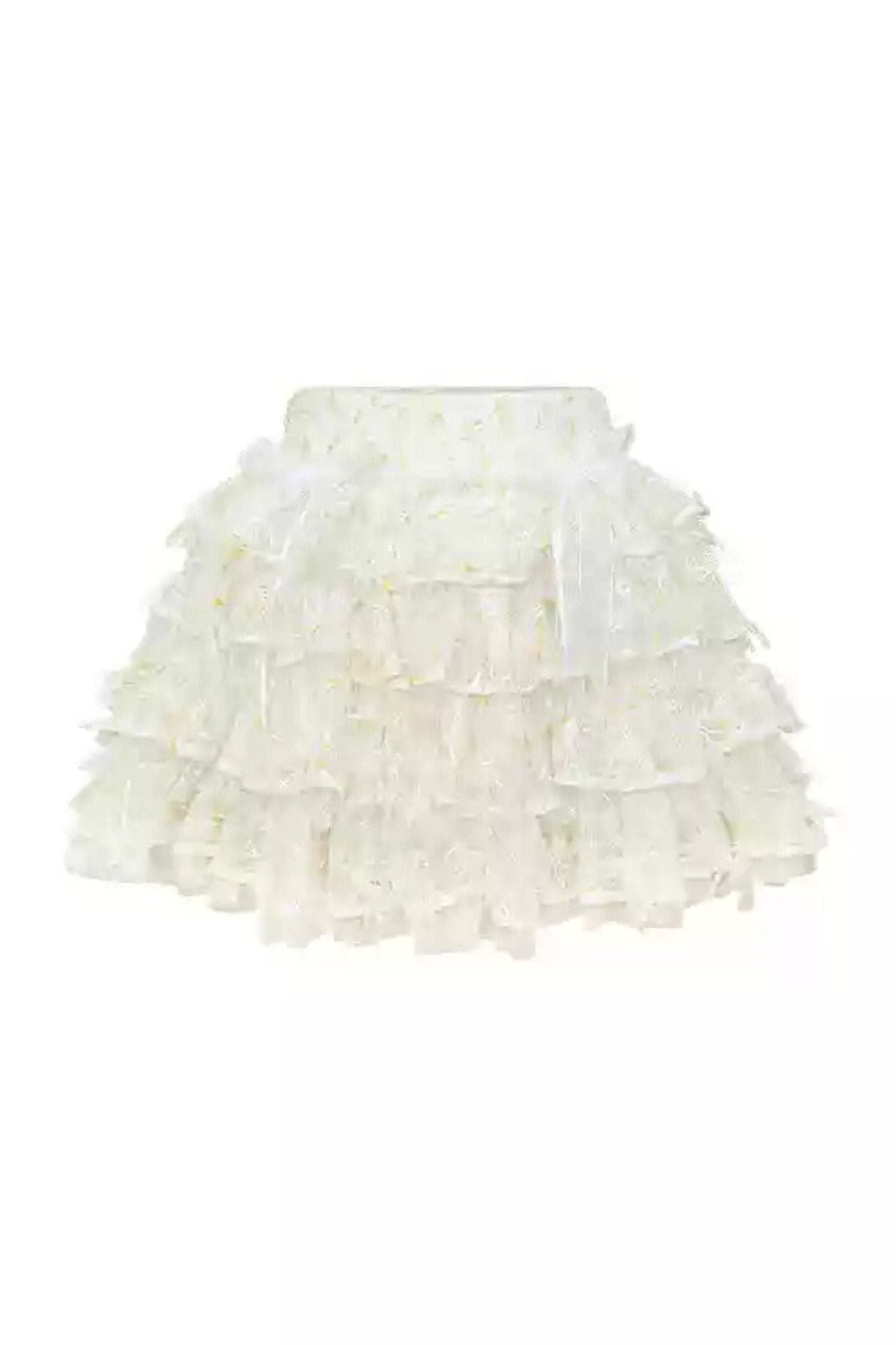 Cute Floral Mesh Skirt