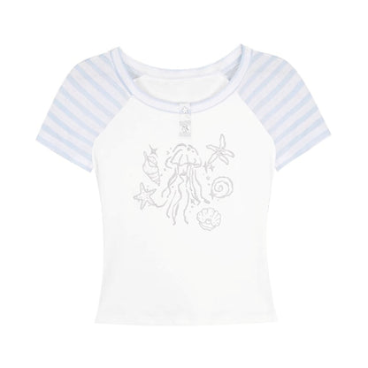 Oceanic Spirit Patchwork Tee