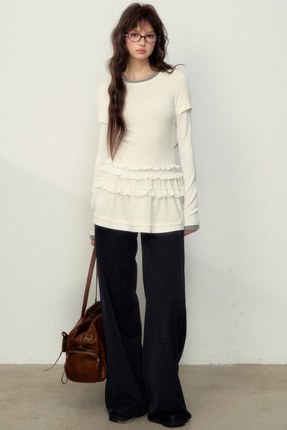 Double Layer Lace T-Shirt