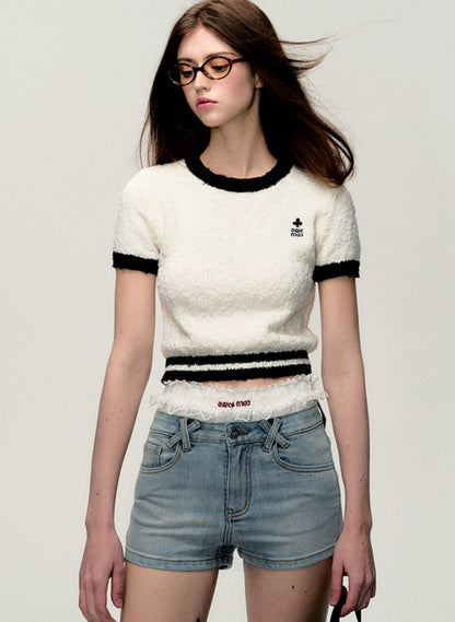 Plaster White Knitted Top