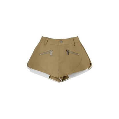 Retro A-Line Side Split Shorts
