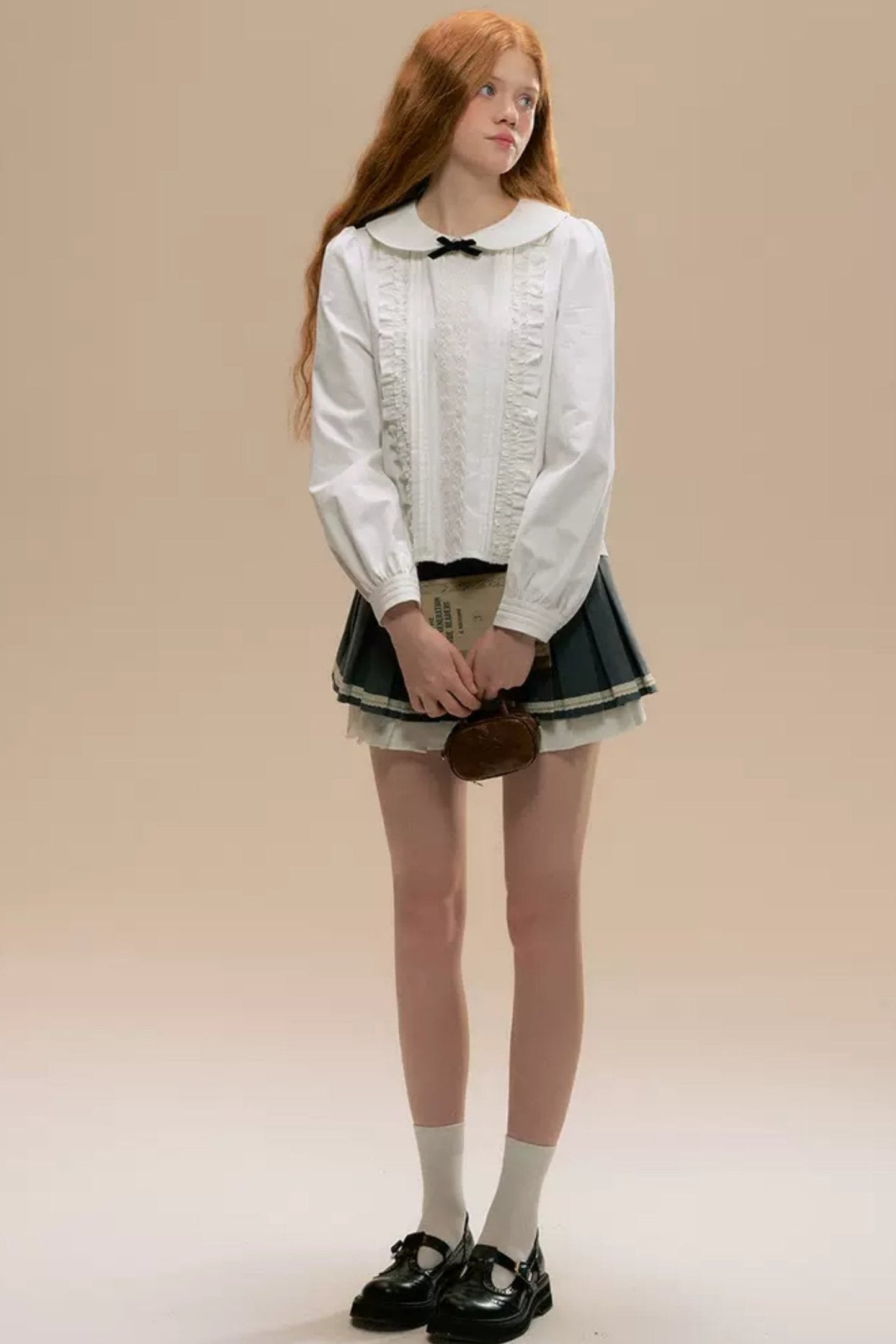 College Style Doll Collar Shirt