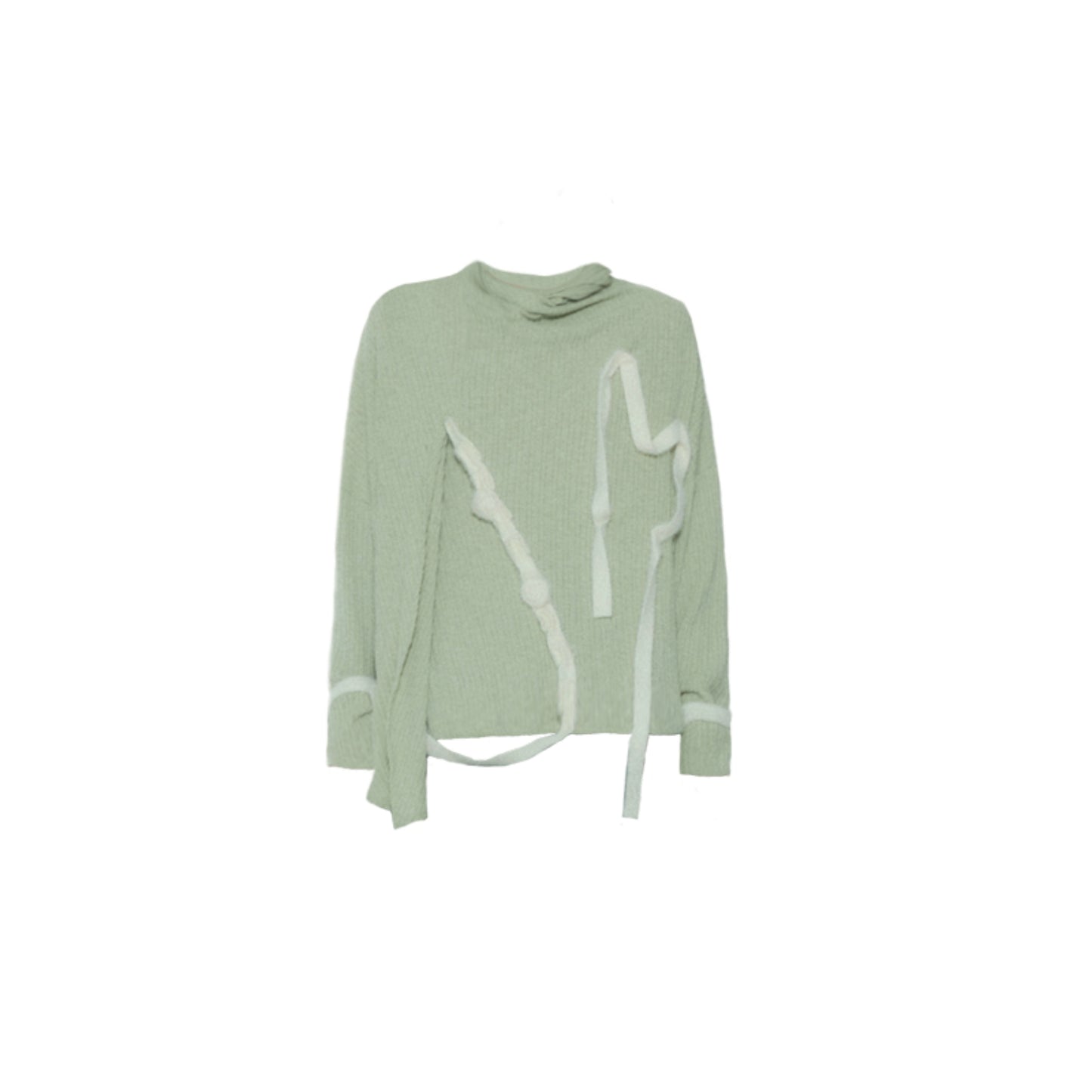 Green Velvet Stripe Sweater